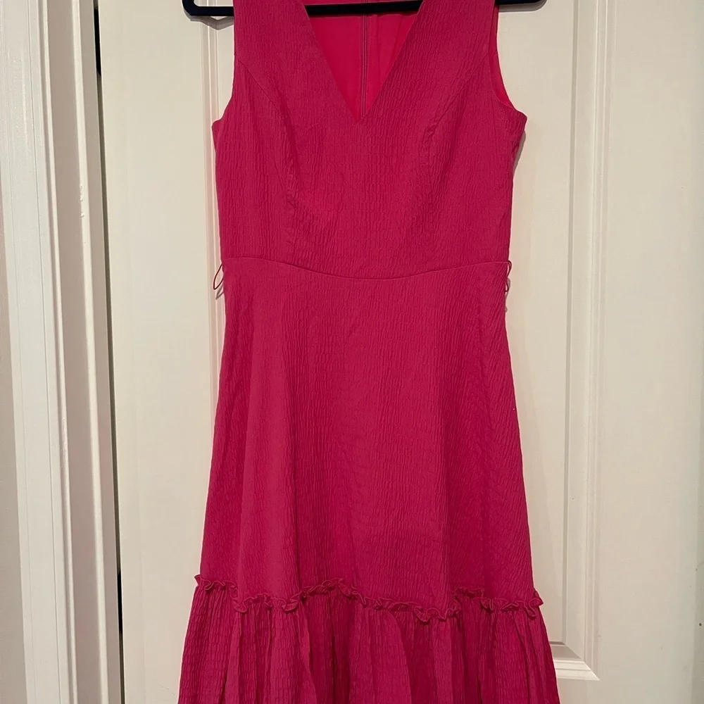 Tommy Hilfiger Vibrant Pink Midi Dress - Picture 4 of 6